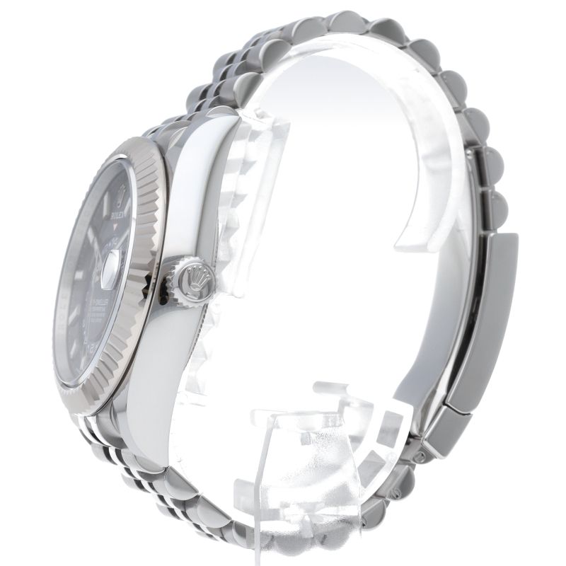 Rolex Sky Dweller Watch Jubilee Blue Box 18k White Gold SS Beauty — view 3