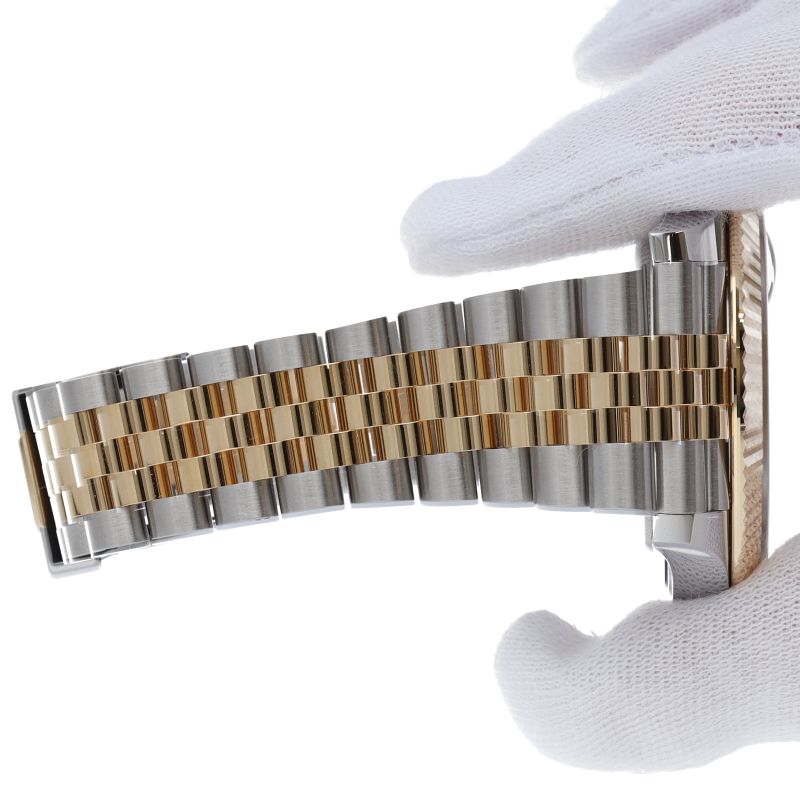 Rolex Datejust 41 Watch Jubilee Box 18k Yellow Gold SS Silver — view 7