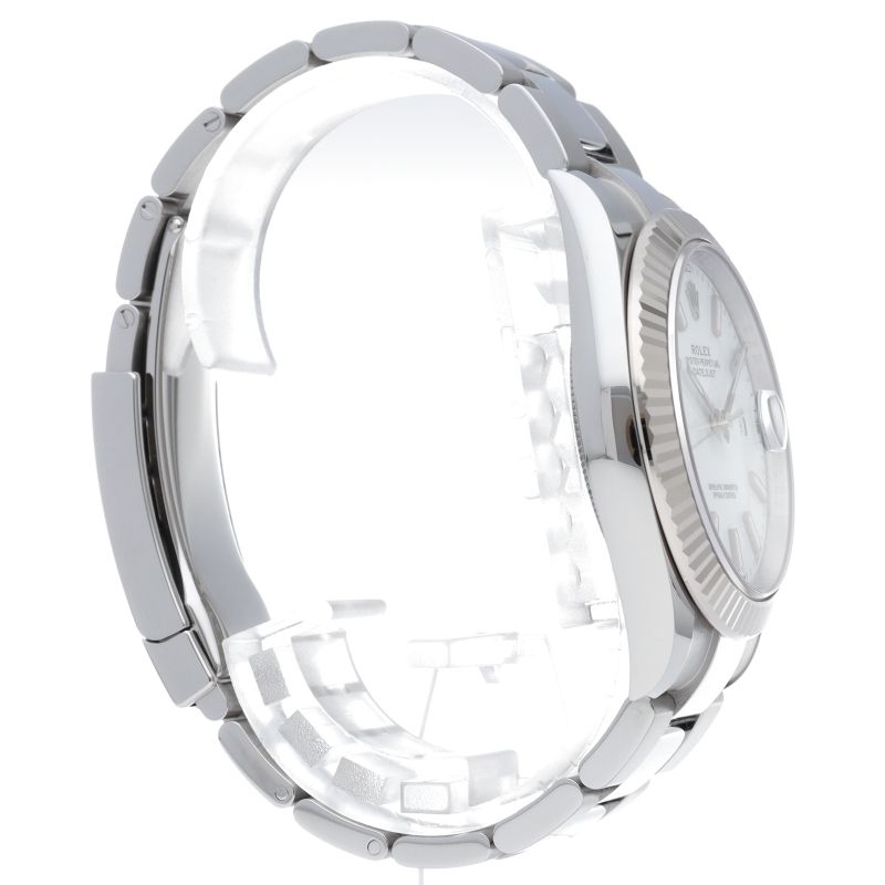 Rolex Datejust 41 Watch Oyster Box 18k White Gold SS — view 4