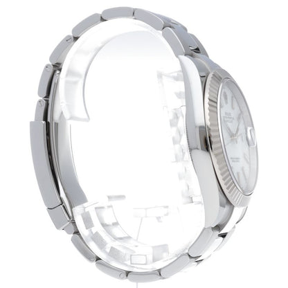Rolex Datejust 41 Watch Oyster Box 18k White Gold SS — view 4