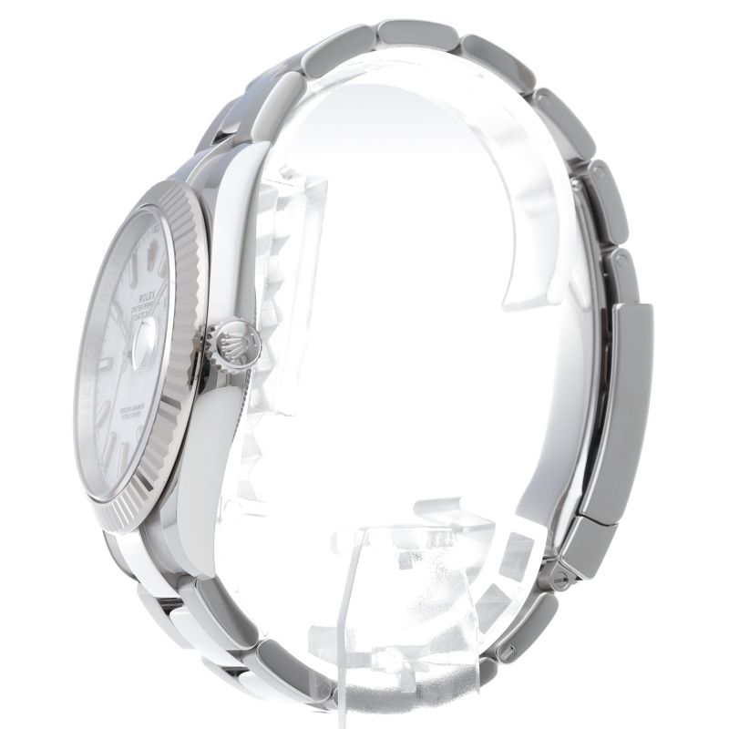 Rolex Datejust 41 Watch Oyster Box 18k White Gold SS — view 3