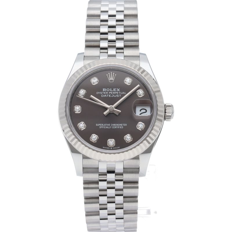 Rolex Datejust 31 Boys Watch Jubilee Diamond Box 18k White Gold SS — view 2