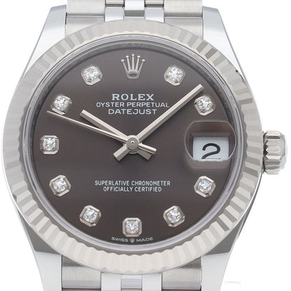 Rolex Datejust 31 Boys Watch Jubilee Diamond Box 18k White Gold SS