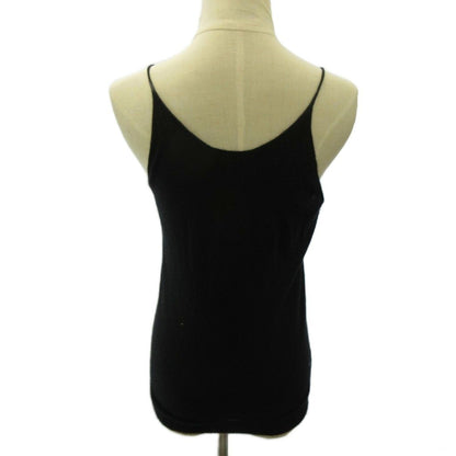 Chanel Cashmere Knit Camisole CC Logo Black — view 2