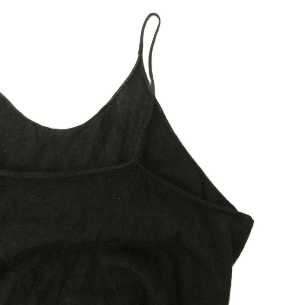 Chanel Cashmere Knit Camisole CC Logo Black — view 5