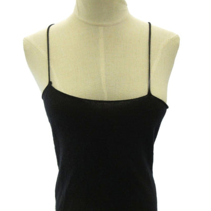 Chanel Cashmere Knit Camisole CC Logo Black — view 4