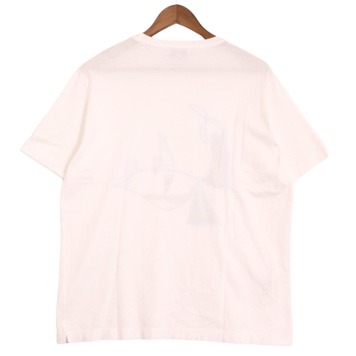 Hermes White Print T-Shirt — view 4