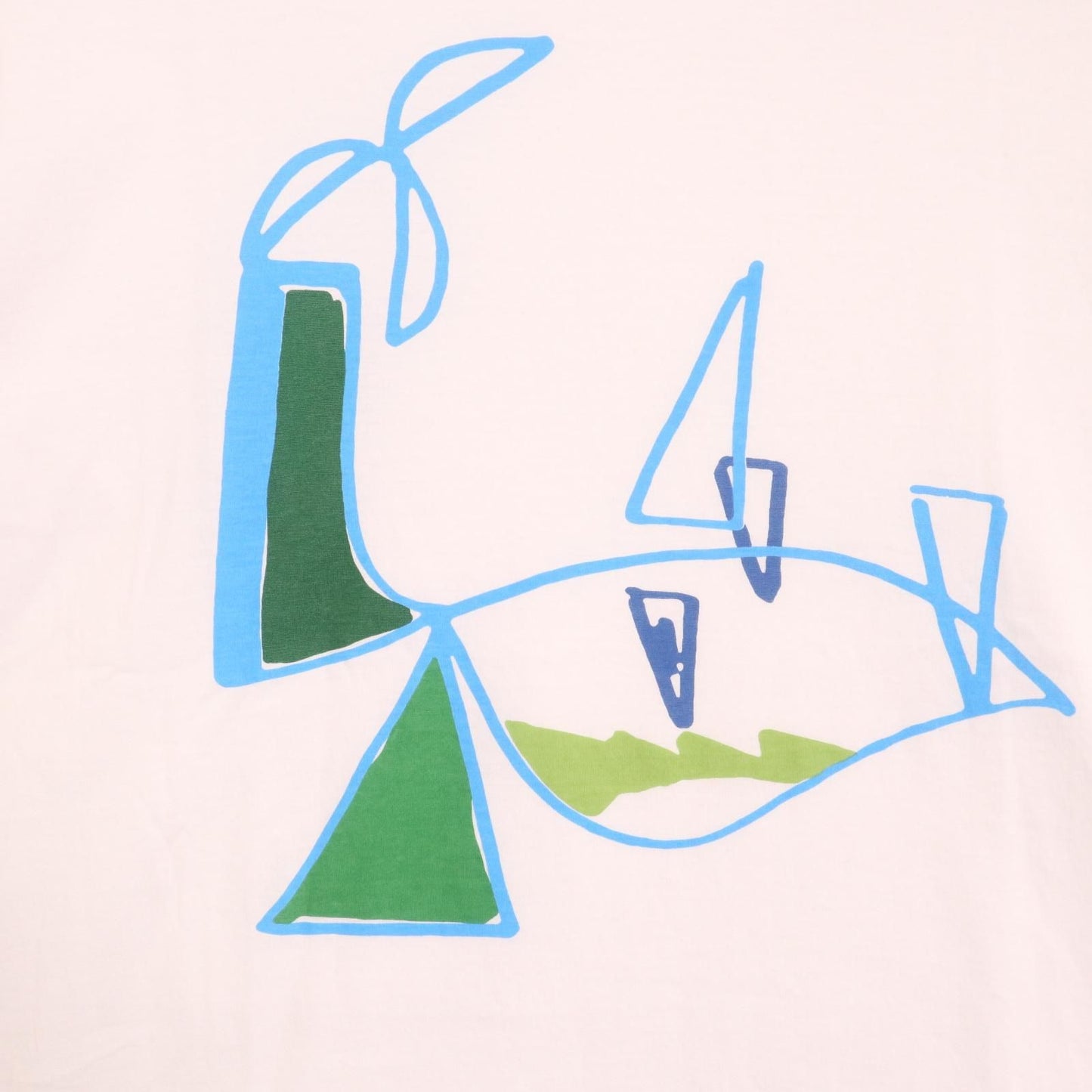 Hermes White Print T-Shirt — view 5