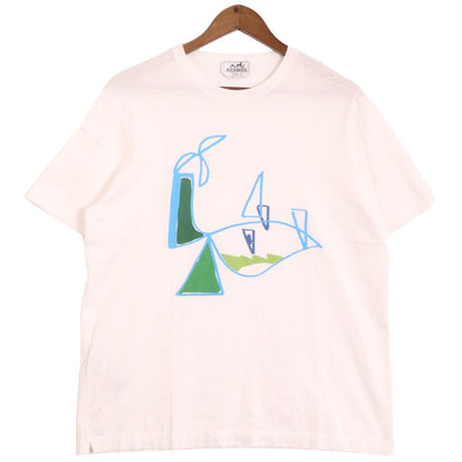 Hermes White Print T-Shirt