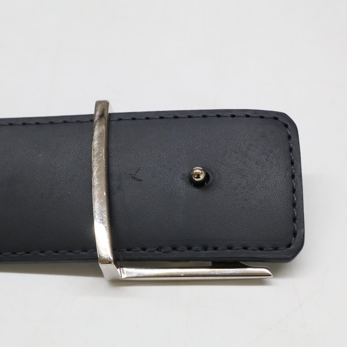 Louis Vuitton Navy Damier Cobalt Ceinture Belt 100 40 — view 5