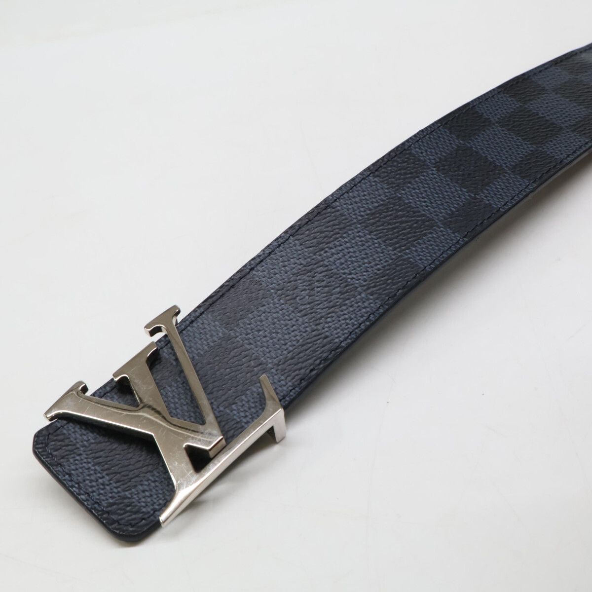 Louis Vuitton Navy Damier Cobalt Ceinture Belt 100 40 — view 4