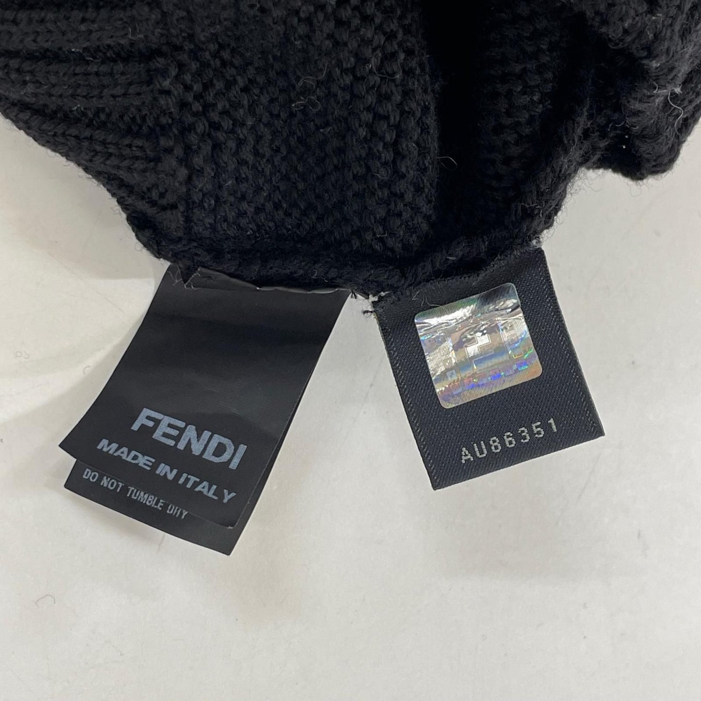 Fendi Black Wool Knit Set 38 — view 5