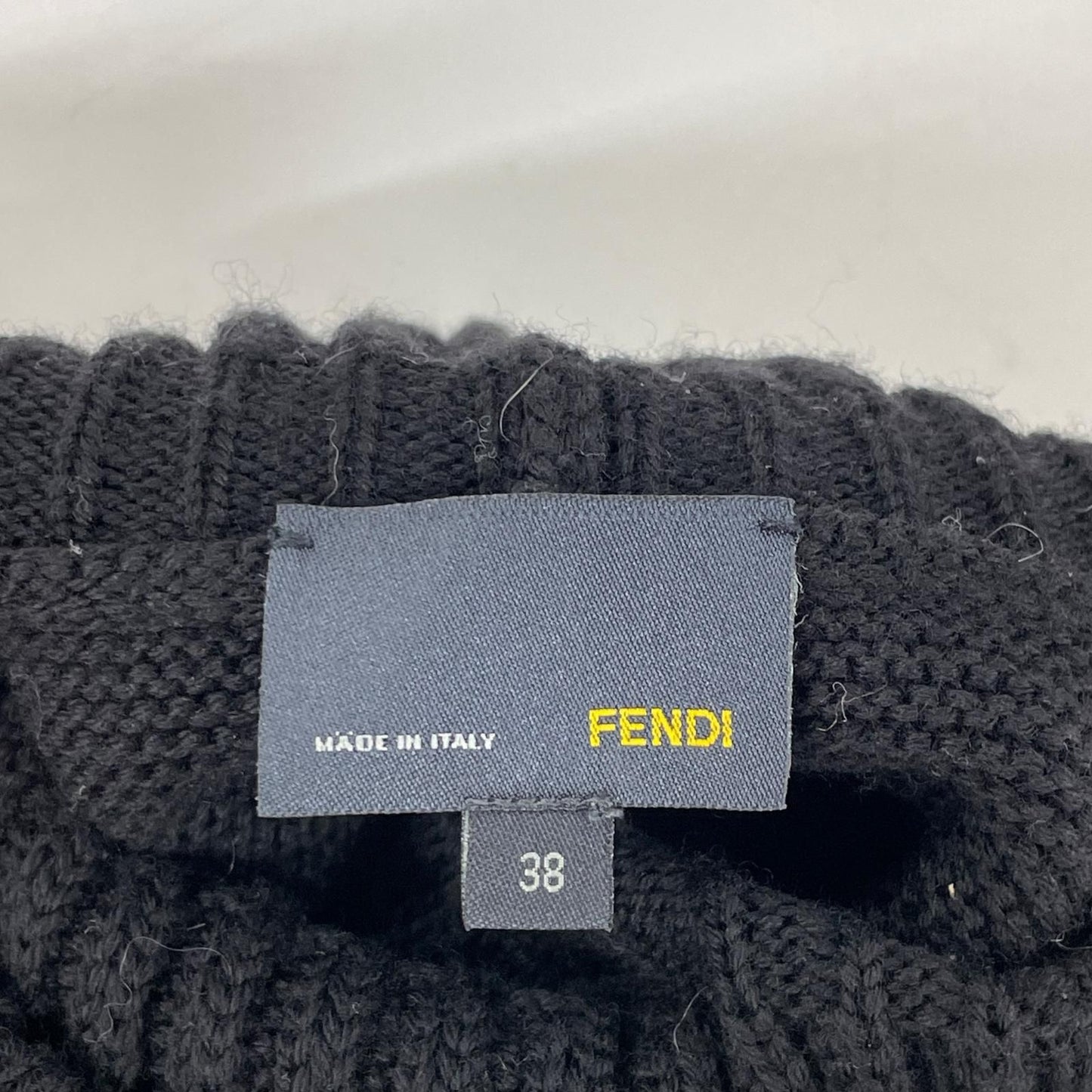 Fendi Black Wool Knit Set 38 — view 4