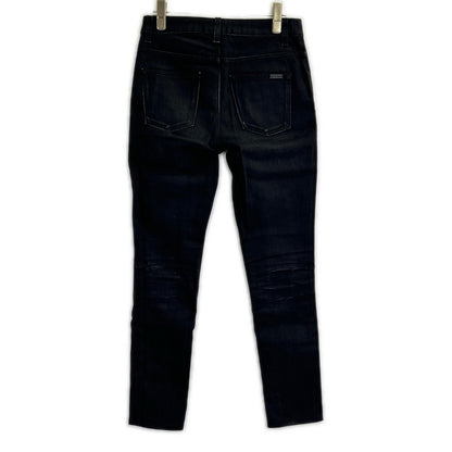 Saint Laurent Paris Black Skinny Denim Pants 25 — view 2