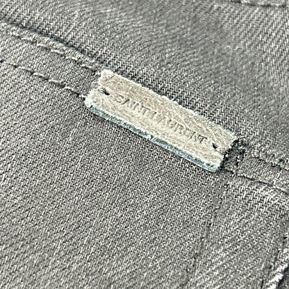 Saint Laurent Paris Black Skinny Denim Pants 25 — view 9