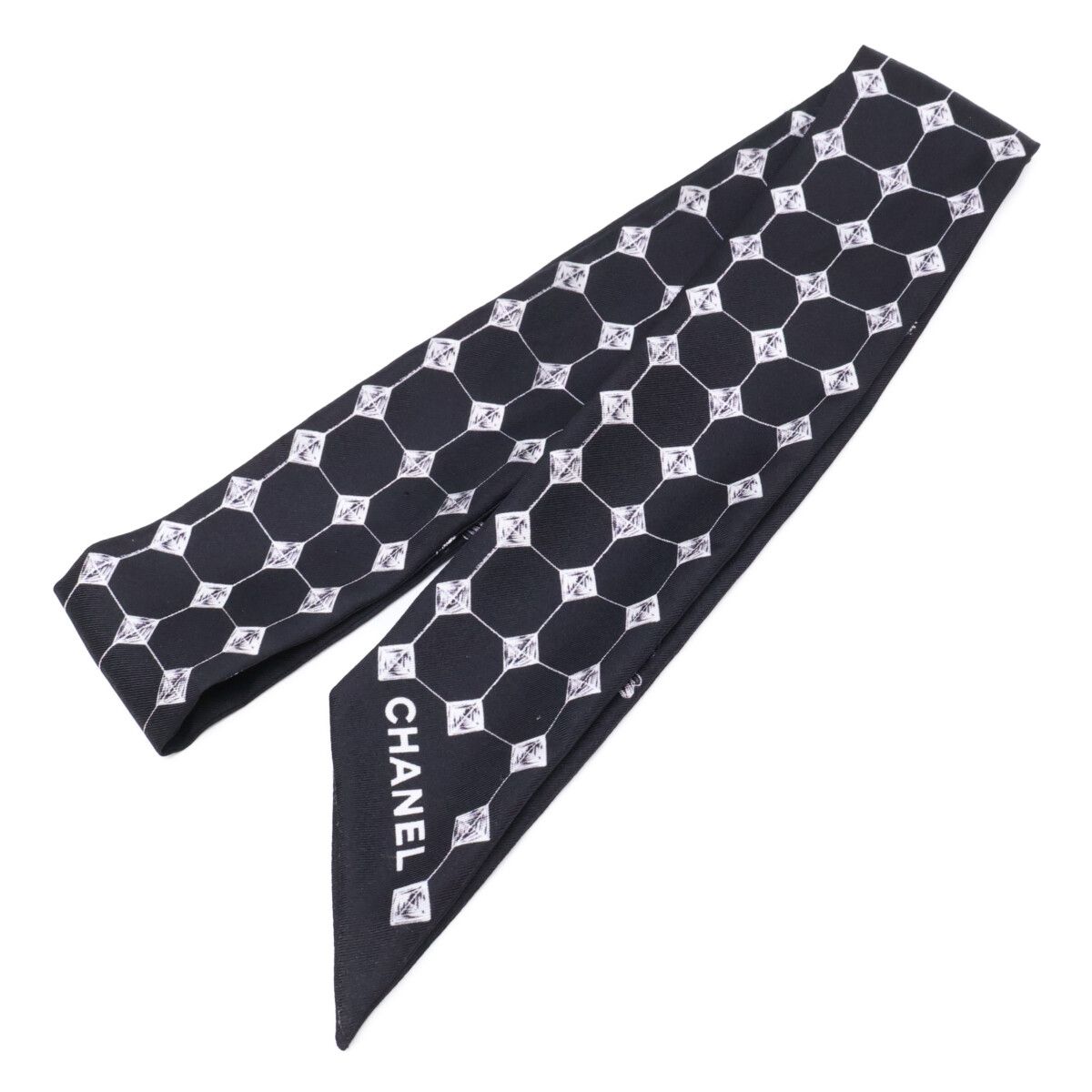 Chanel Silk Slim Bandeau Scarf