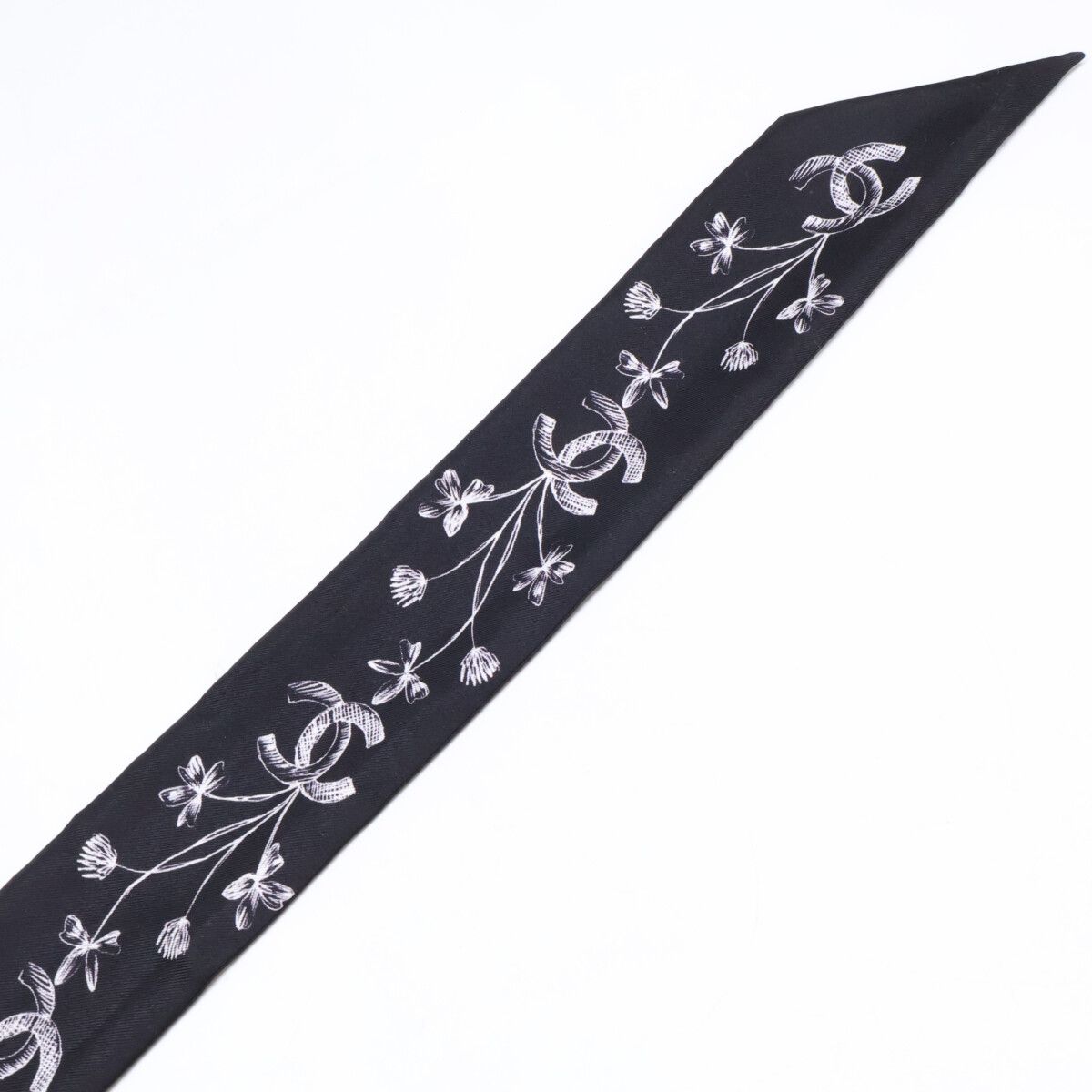 Chanel Silk Slim Bandeau Scarf — view 7