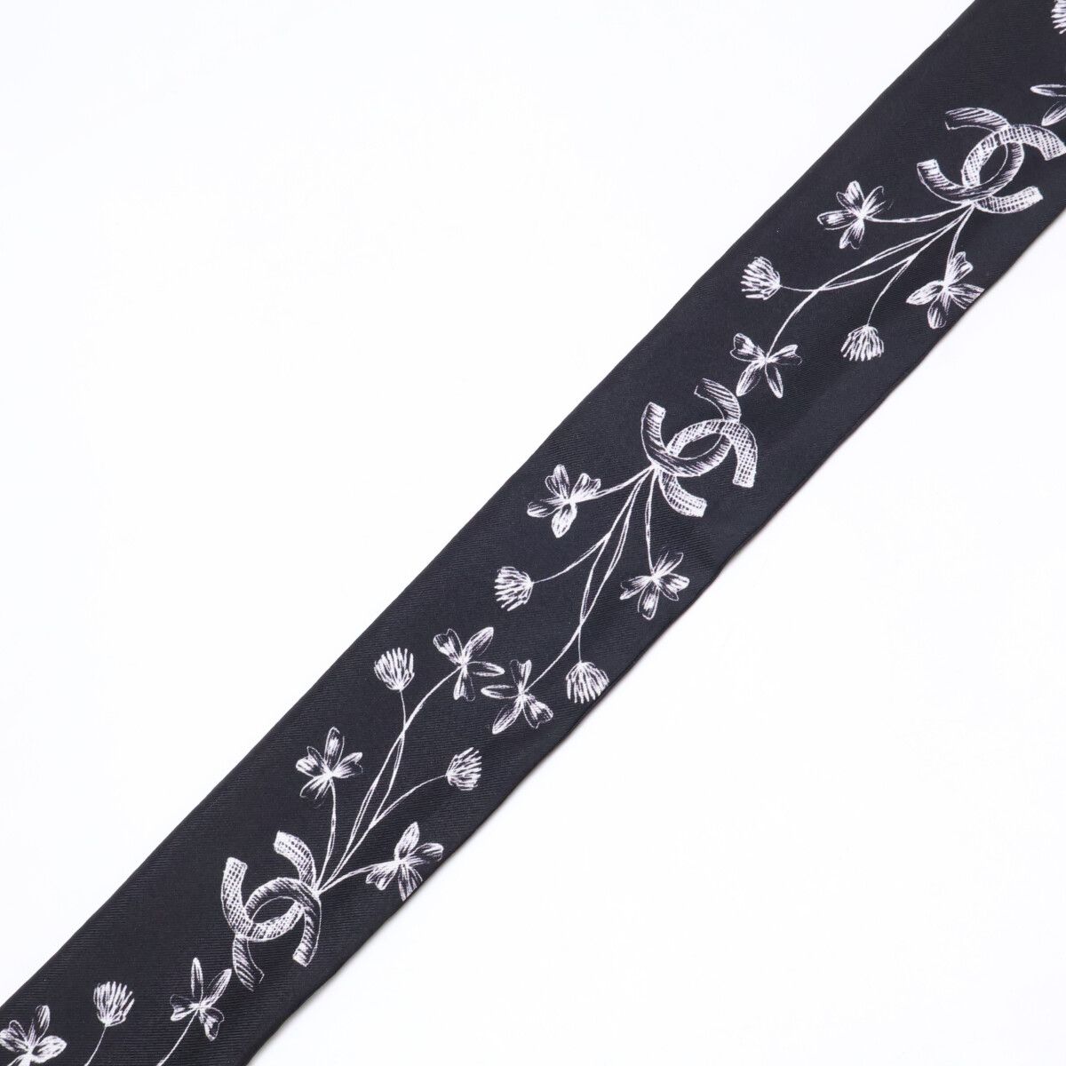 Chanel Silk Slim Bandeau Scarf — view 6