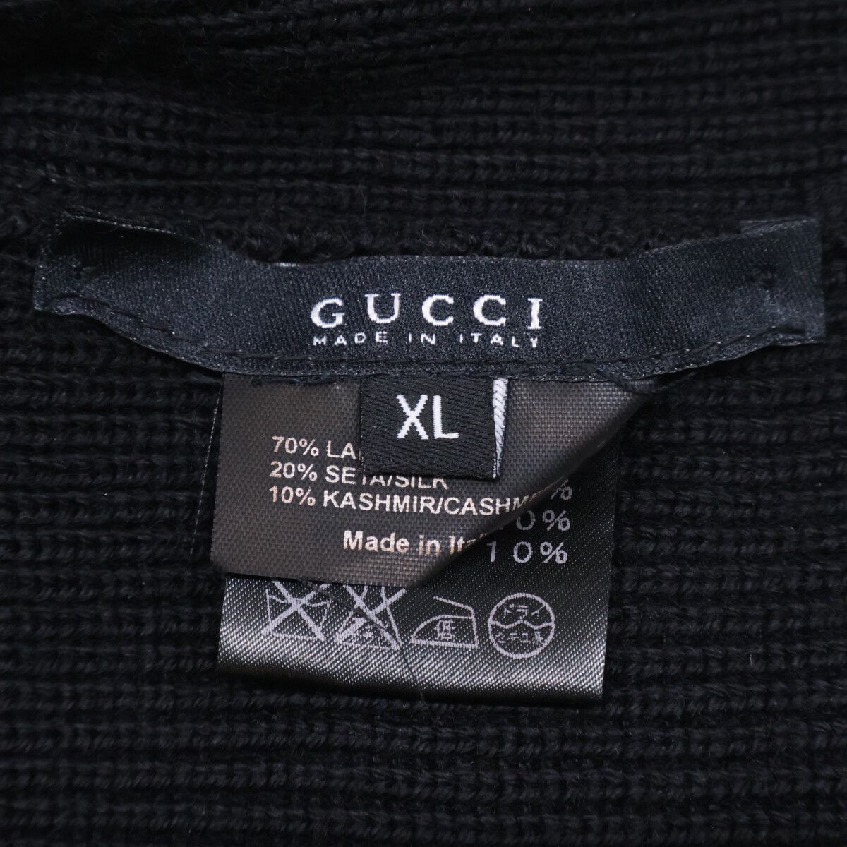 Gucci .21979 Sherry Line Cashmere Silk Knit Hat XL — view 7