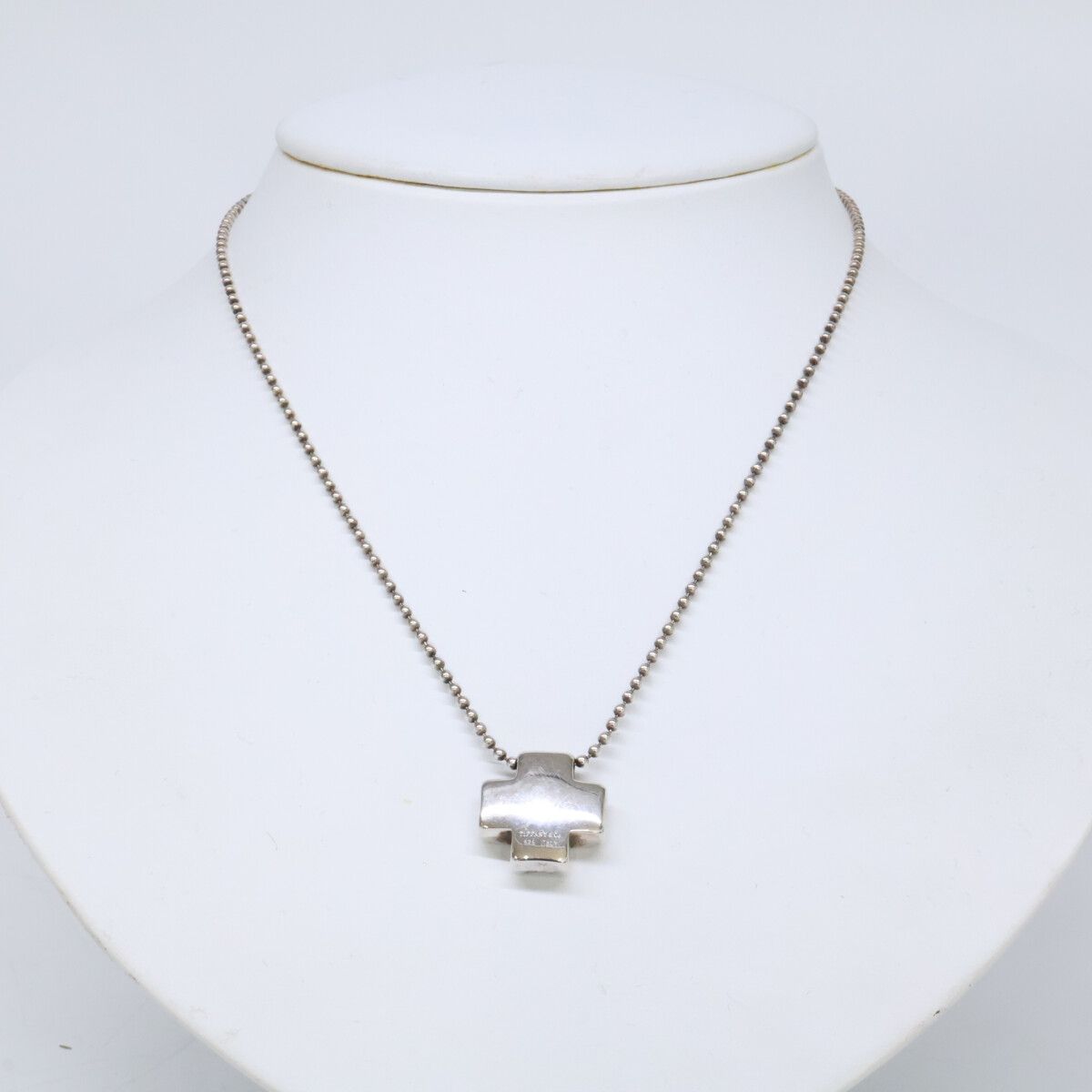 Tiffany & Co 925 Roman Cross Necklace — view 8