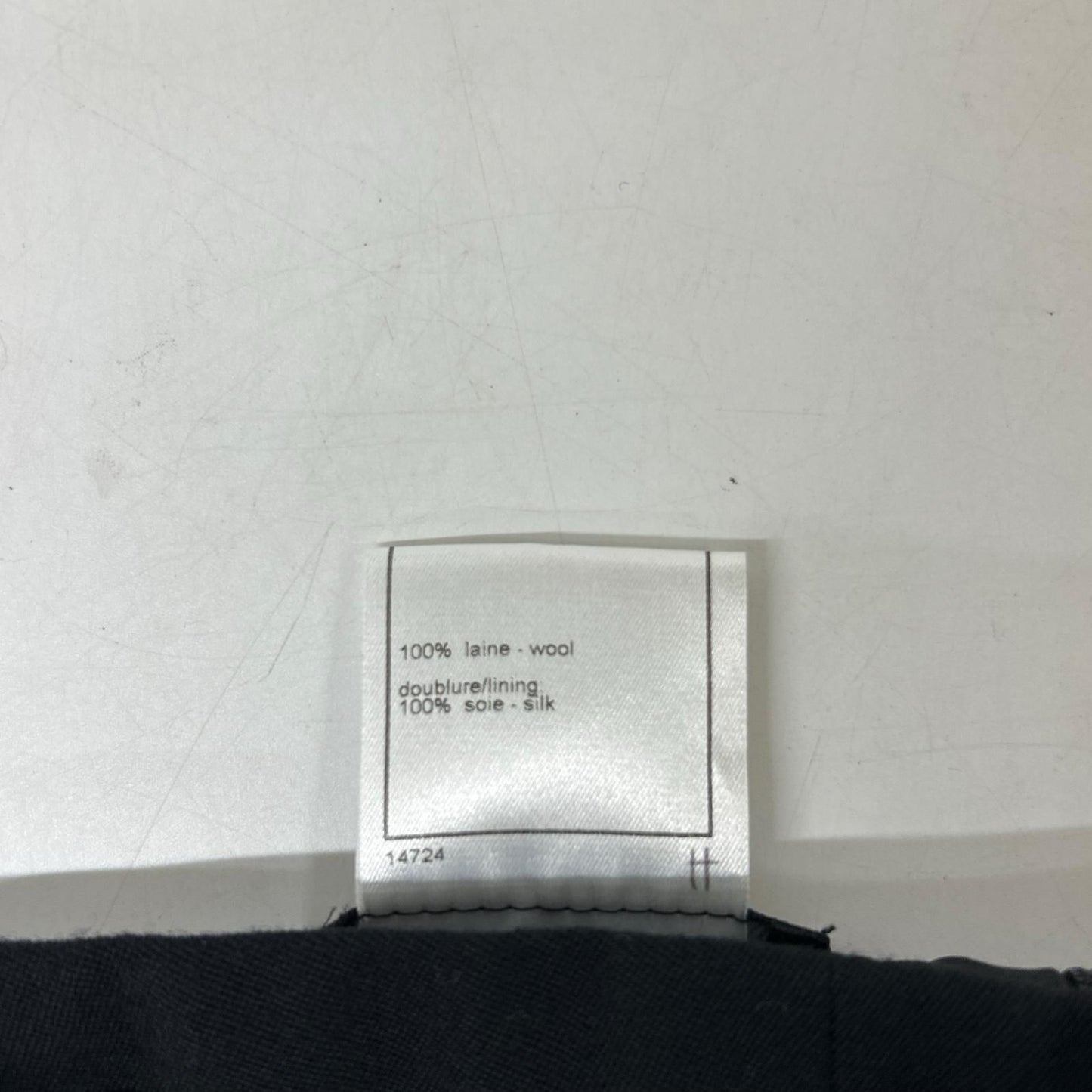 Chanel Black Wool CC Logo Zipper Midi Skirt 38 — view 4