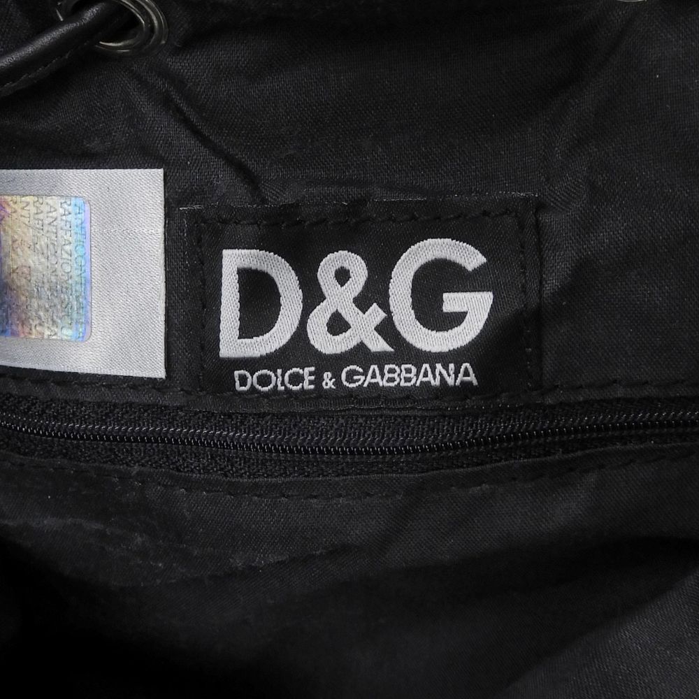 Dolce & Gabbana D&G Fur Logo Backpack Black — view 6