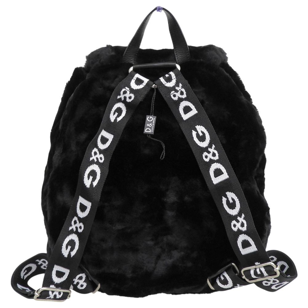 Dolce & Gabbana D&G Fur Logo Backpack Black — view 2