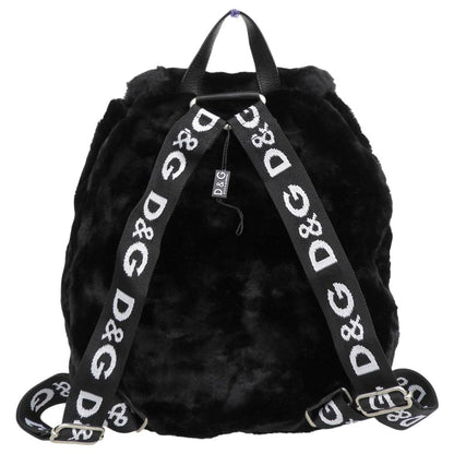 Dolce & Gabbana D&G Fur Logo Backpack Black — view 2