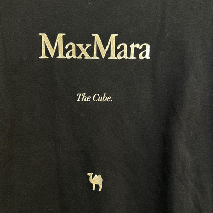 Max Mara S Maxmara Black the Cube Logo Print T-Shirt XL — view 8