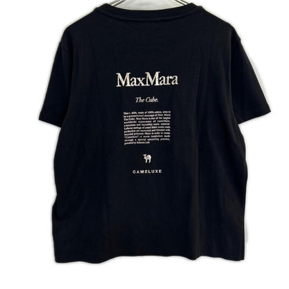 Max Mara S Maxmara Black the Cube Logo Print T-Shirt XL — view 2