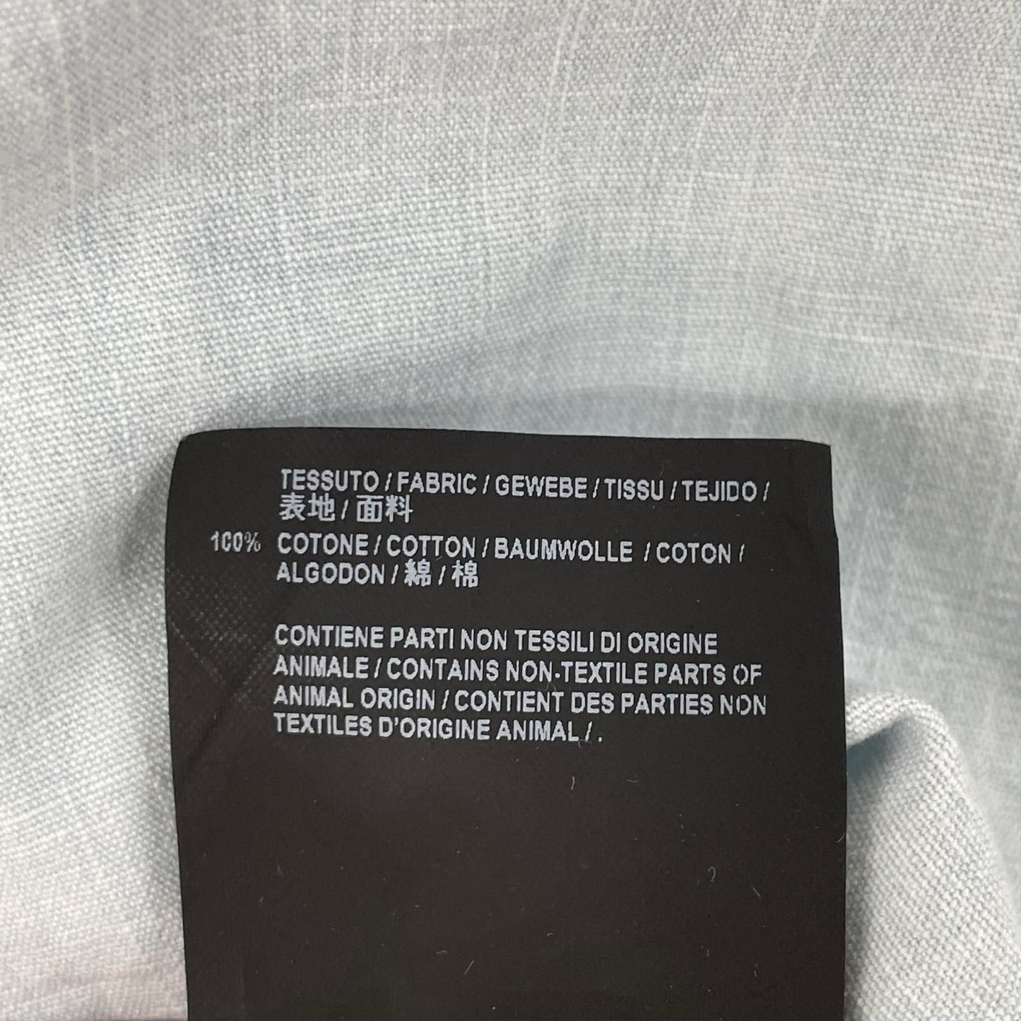 Balenciaga Thepowerofdreams Blue Back Print Oversize Denim Shirt 37 — view 5