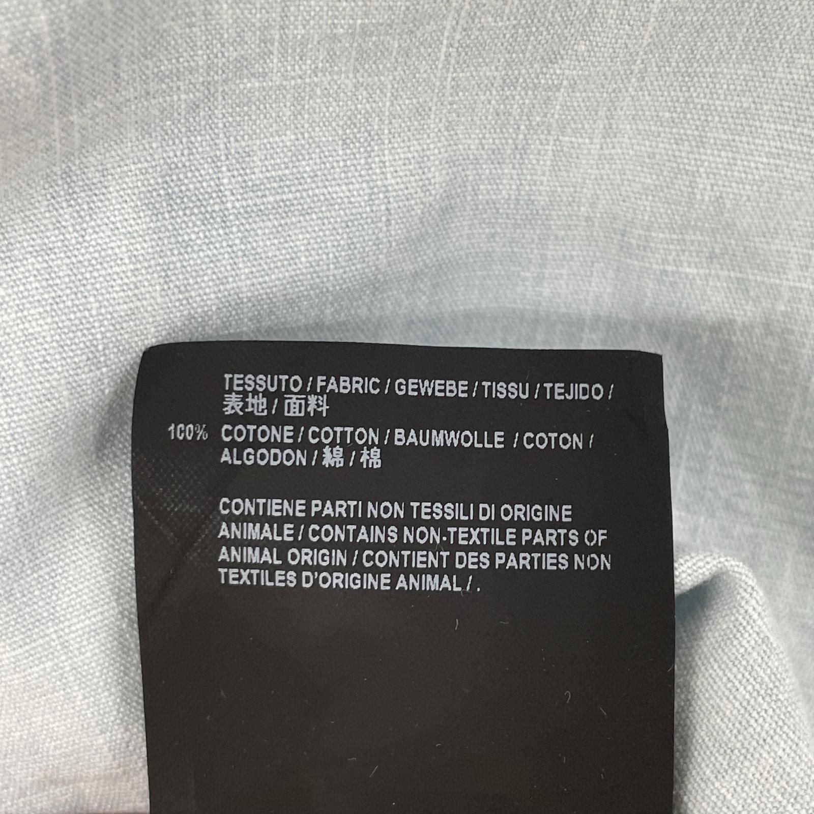Balenciaga Thepowerofdreams Blue Back Print Oversize Denim Shirt 37 — view 5