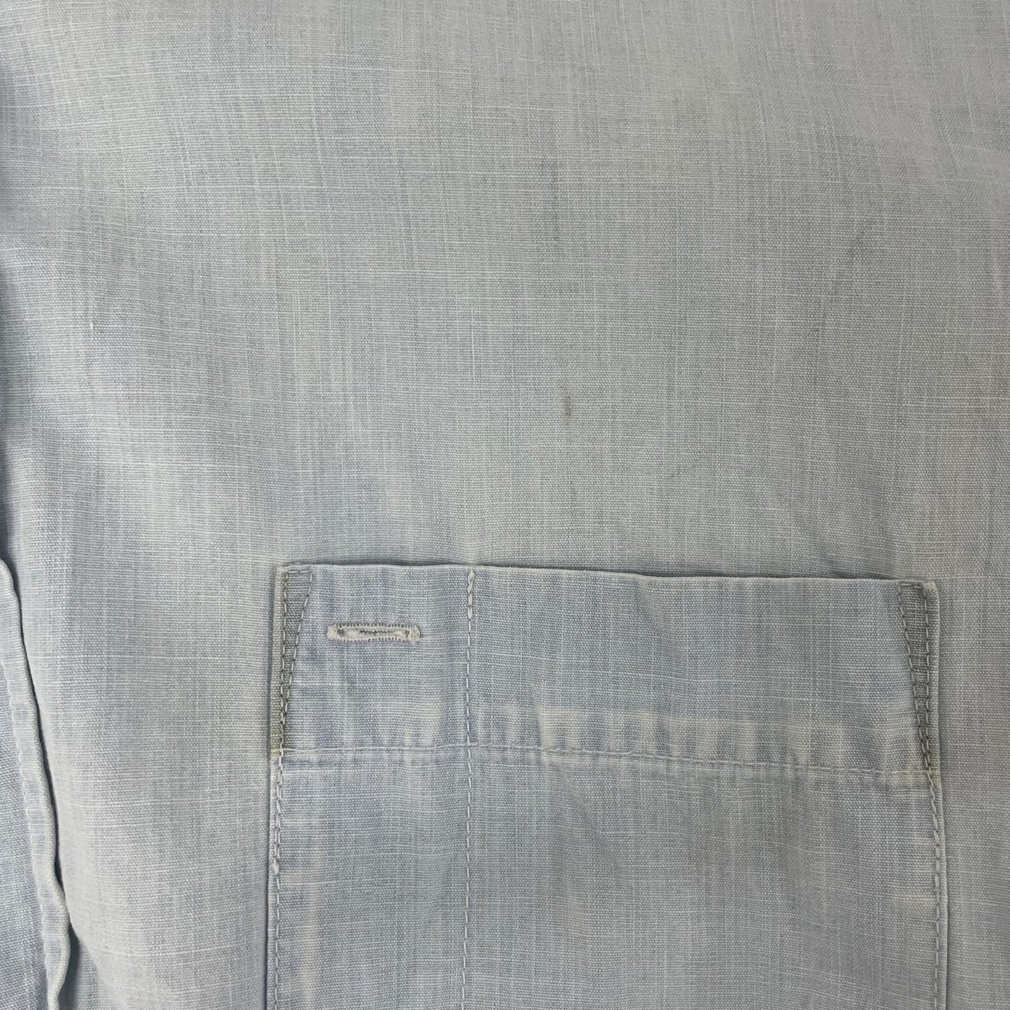 Balenciaga Thepowerofdreams Blue Back Print Oversize Denim Shirt 37 — view 9