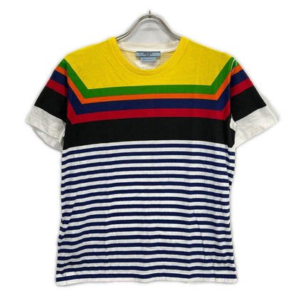 Prada Multicolor Cotton Border T-Shirt