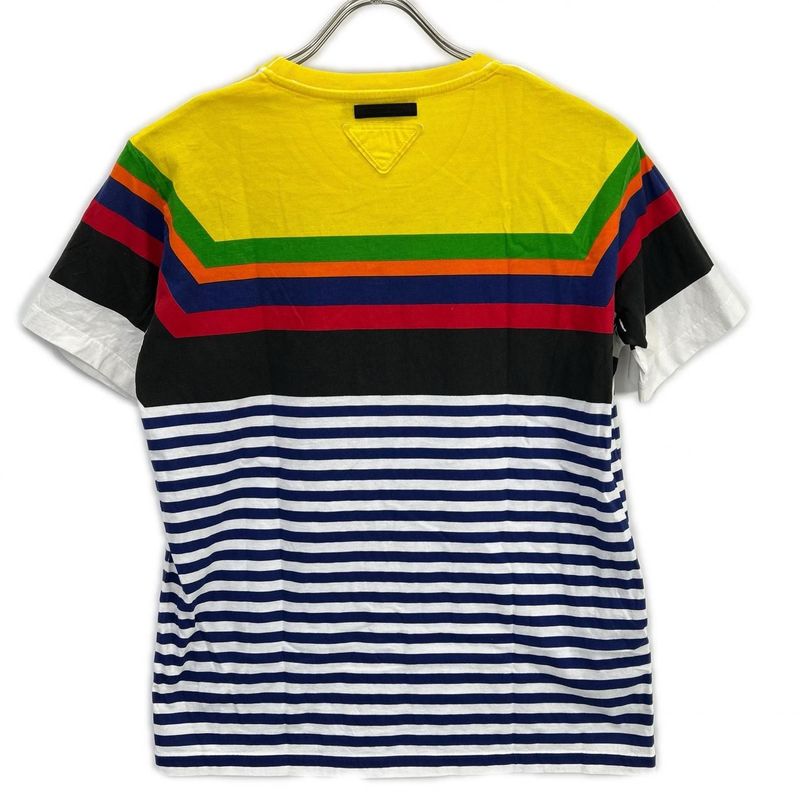 Prada Multicolor Cotton Border T-Shirt — view 2