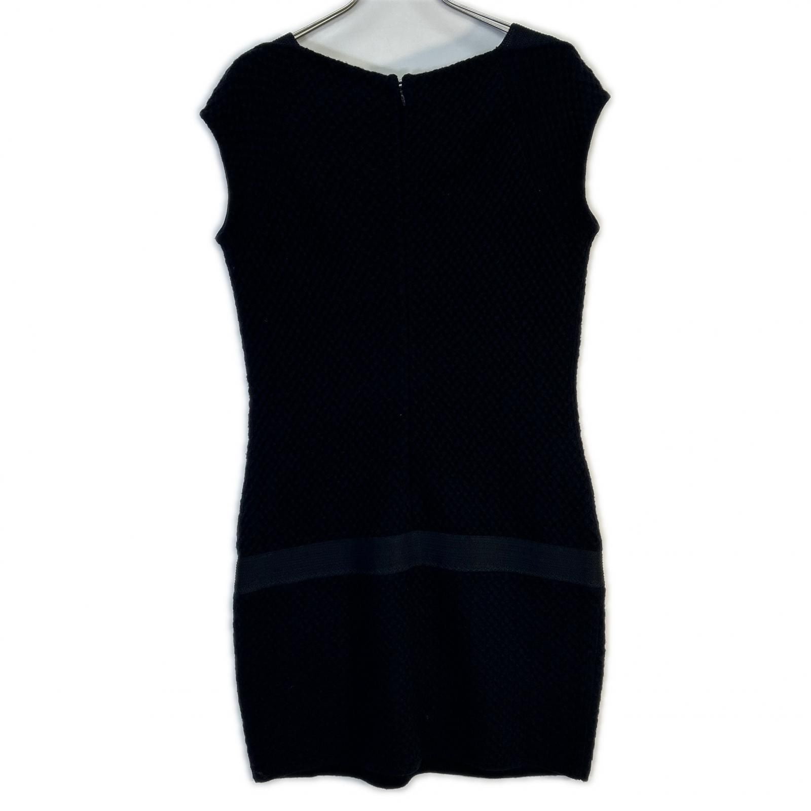 Chanel CC Logo Waffle Sleeveless Dress — view 2