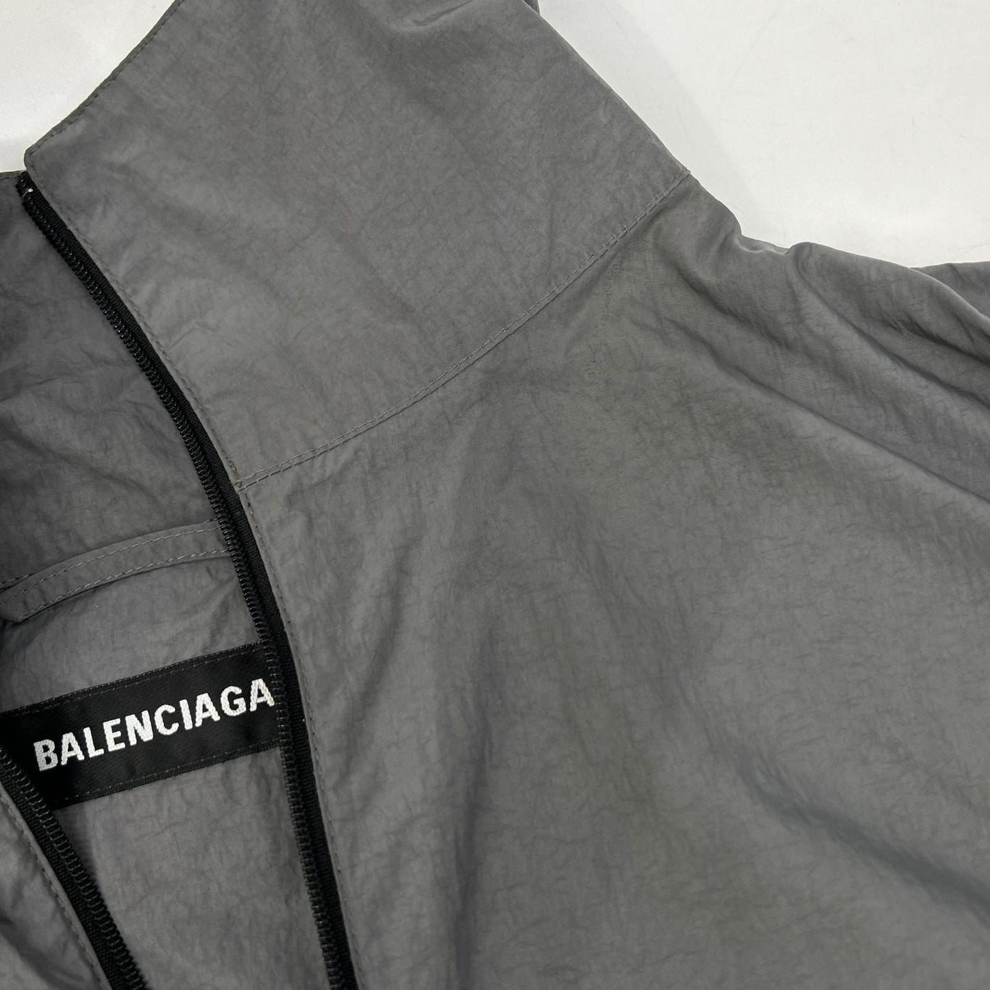 Balenciaga Zip UP Logo Jacket Print Nylon 44 — view 8