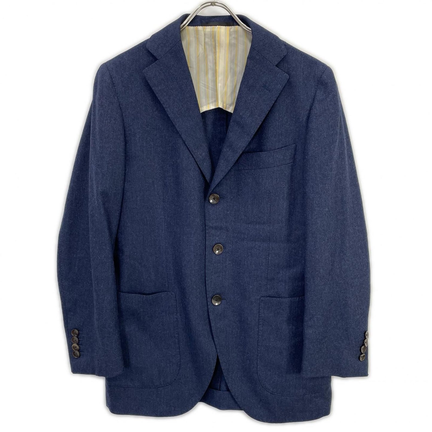 Loro Piana Tomorrowland Navy Wool Cashmere Jacket 46