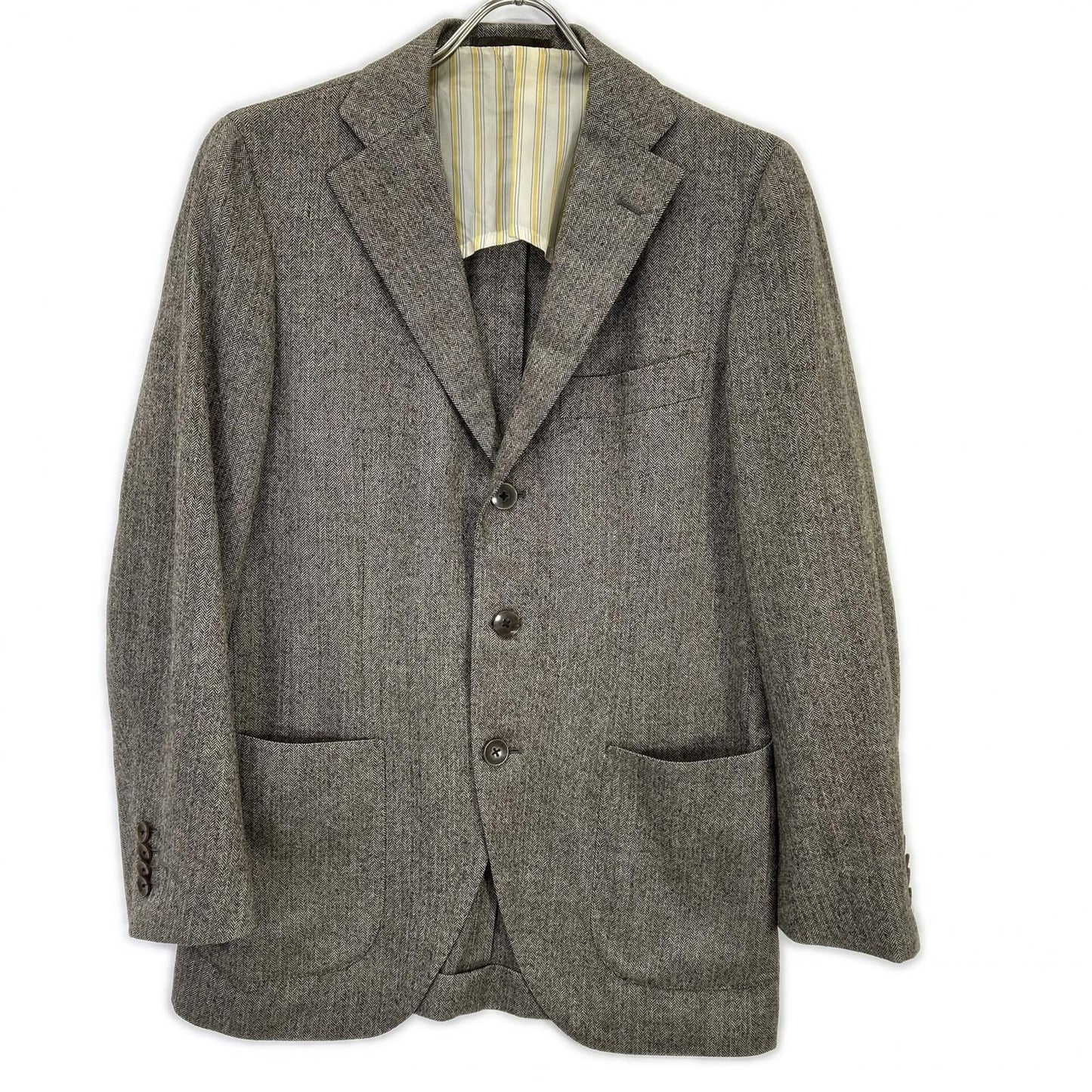 Loro Piana Tomorrowland Brown Urukashimiya Silk Jacket 46