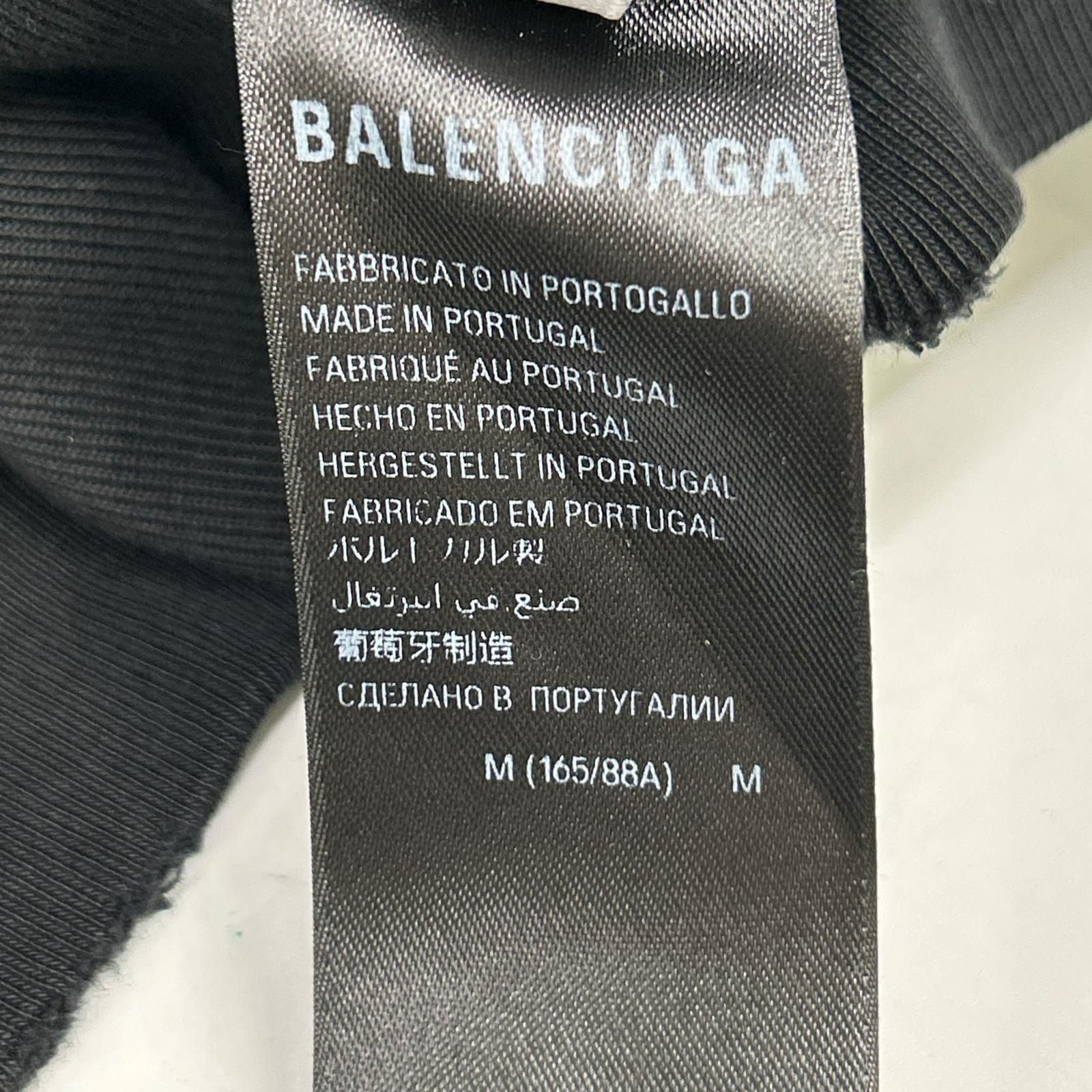 Balenciaga BB Print Distressed Pullover Hoodie — view 4