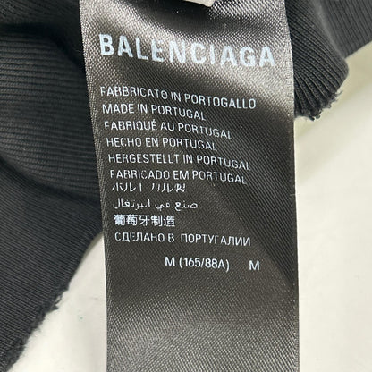 Balenciaga BB Print Distressed Pullover Hoodie — view 4