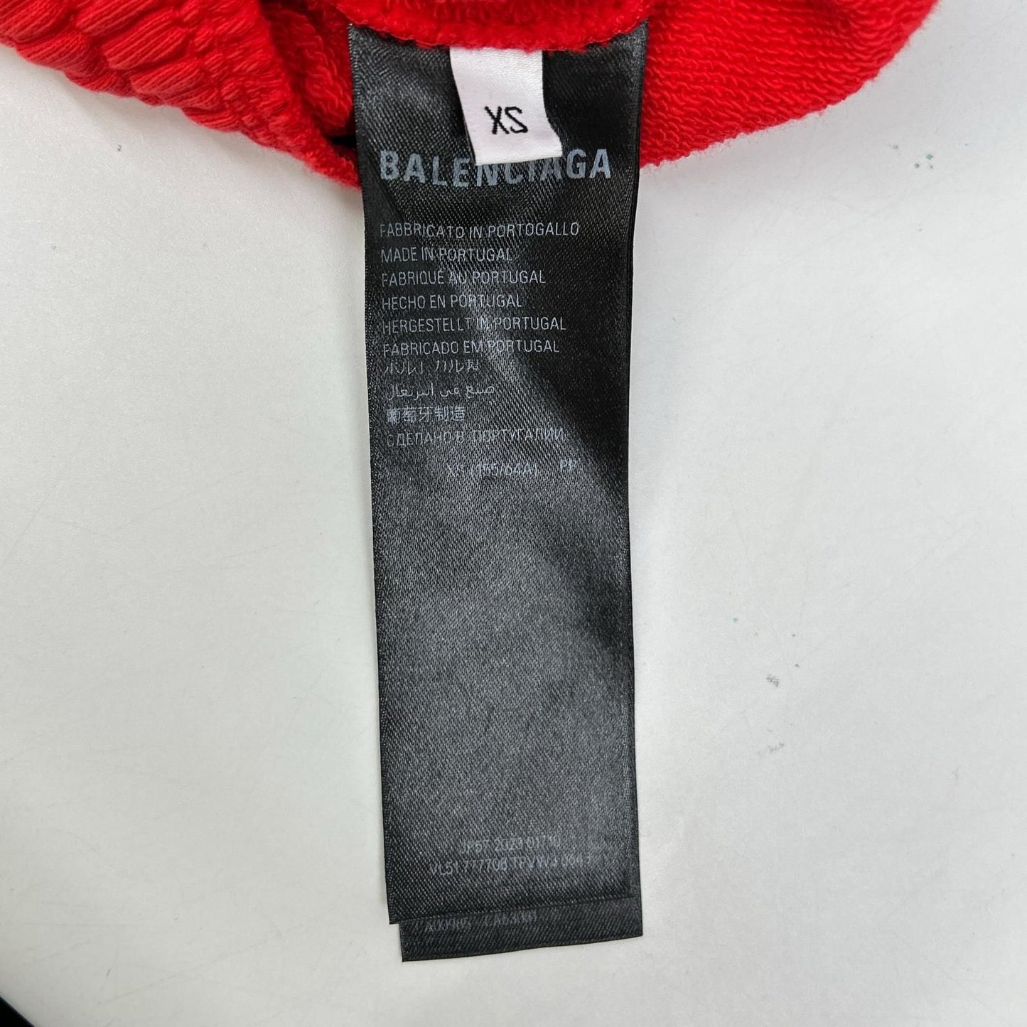 Balenciaga Red Soccer Baggy Sweatshirt Pants XS — view 4