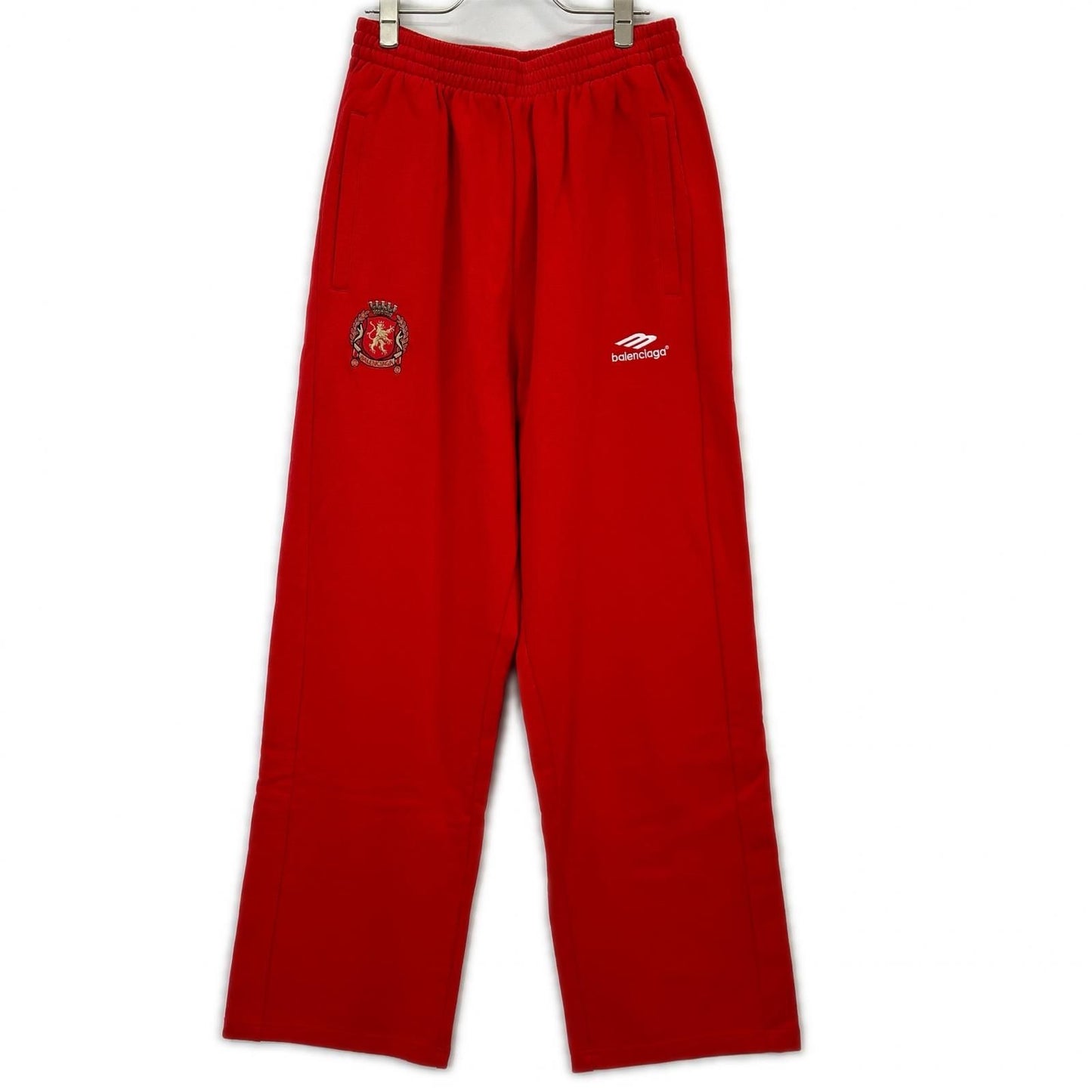 Balenciaga Red Soccer Baggy Sweatshirt Pants XS