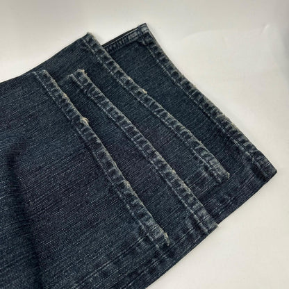 Balenciaga Blue Double Front Wide Leg Jeans XS — view 9
