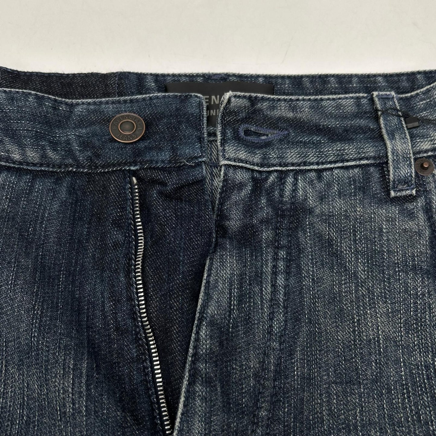 Balenciaga Blue Double Front Wide Leg Jeans XS — view 5