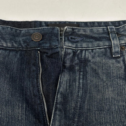 Balenciaga Blue Double Front Wide Leg Jeans XS — view 5