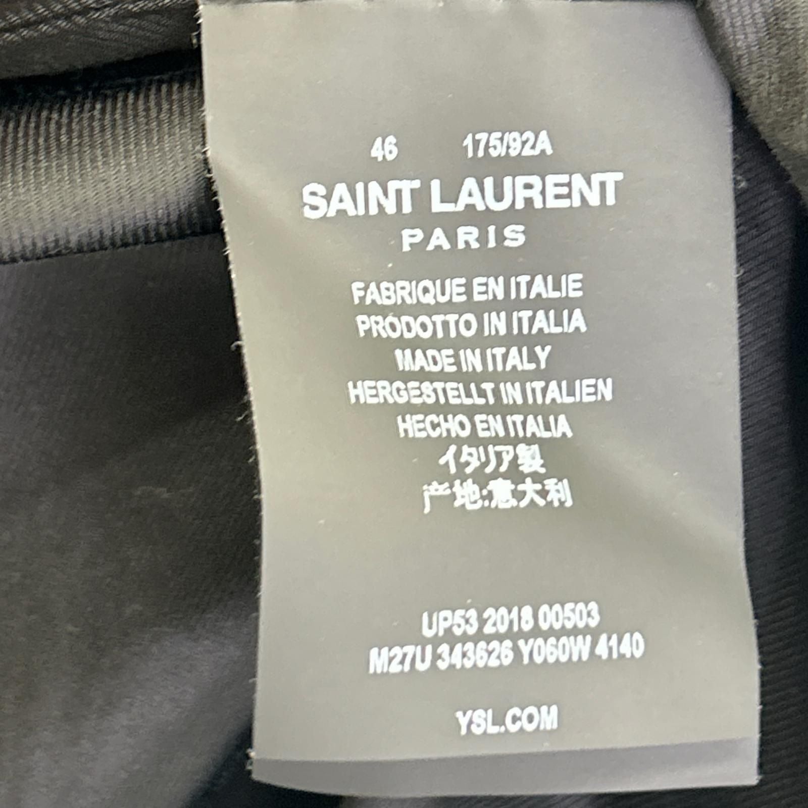 Saint Laurent Paris Wool Piece 46 Jacket — view 5