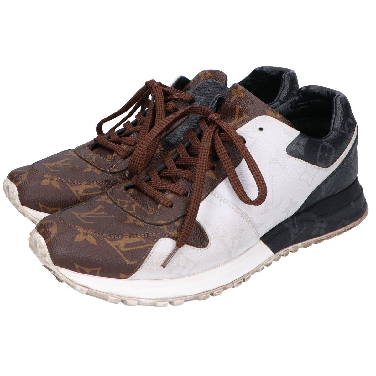 Louis Vuitton Black White Monogram Run Away Sneakers
