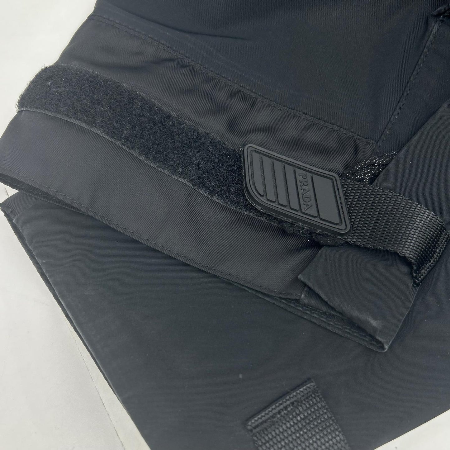Prada Black Nylon Pants 44 — view 9