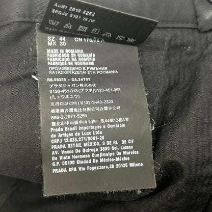 Prada Black Nylon Pants 44 — view 4